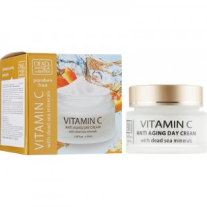 Огляд Крем для обличчя Dead Sea Collection Vitamin C Day Cream денний проти зморшок 50 мл (830668009547): характеристики, відгуки, ціни.