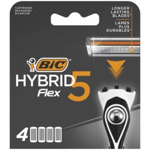 Огляд Змінні касети Bic Flex 5 Hybrid 4 шт. (3086123644885): характеристики, відгуки, ціни.