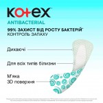 Огляд Щоденні прокладки Kotex Antibacterial Extra Thin 20 шт. (5029053549132): характеристики, відгуки, ціни.