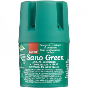 Огляд Засіб для чищення унітазу Sano Green 150 г (7290010935833): характеристики, відгуки, ціни.