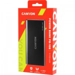 Огляд Батарея універсальна Canyon PB-108 10000mAh, Input 5V/2A, Output 5V/2.1A(Max), black (CNE-CPB1008B): характеристики, відгуки, ціни.