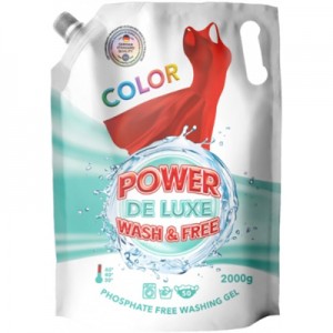 Огляд Гель для прання Power De Luxe для кольорових речей 2 кг (4260637720832): характеристики, відгуки, ціни.