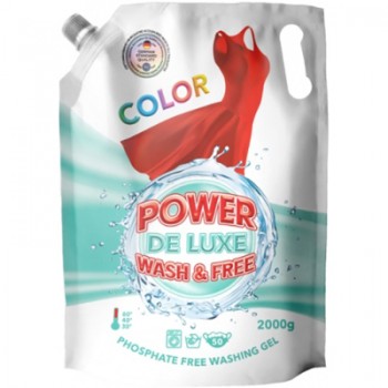 Гель для прання Power De Luxe для кольорових речей 2 кг (4260637720832)