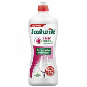 Засіб для ручного миття посуду Ludwik Гранат з вербеною 900 г (5900498028331)