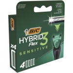 Огляд Змінні касети Bic Flex 3 Hybrid Sensitive 4 шт. (3086123644878): характеристики, відгуки, ціни.