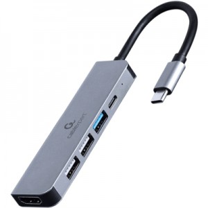 Огляд Концентратор Cablexpert USB-C 5-in-1 (hub/HDMI/PD) (A-CM-COMBO5-03): характеристики, відгуки, ціни.