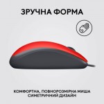 Огляд Мишка Logitech M110 Silent USB Red (910-006759): характеристики, відгуки, ціни.