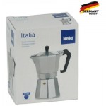 Огляд Гейзерна кавоварка Kela Italia 150 мл 3 Cap Silver (10590): характеристики, відгуки, ціни.