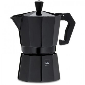 Гейзерна кавоварка Kela Italia 150 мл 3 Cap Black (10553)