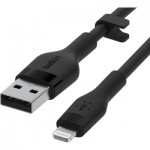 Огляд Дата кабель USB 2.0 AM to Lightning 3.0m black Belkin (CAA008BT3MBK): характеристики, відгуки, ціни.