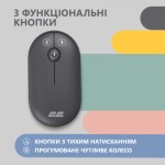 Огляд Мишка 2E MF300 Silent Wireless/Bluetooth Graphite Black (2E-MF300WBK): характеристики, відгуки, ціни.