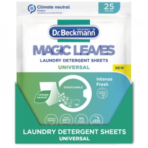 Огляд Серветки для прання Dr. Beckmann Magic Leaves Універсальні 25 шт. (4008455585116): характеристики, відгуки, ціни.
