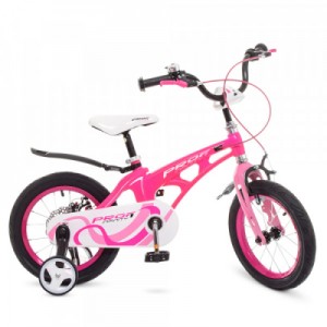 Огляд Дитячий велосипед Prof1 16" Infinity Малиновий/Рожевий (LMG16203 crimson/pink): характеристики, відгуки, ціни.