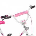Огляд Дитячий велосипед Prof1 16" Flower Білий/Рожевий (Y1685 white/pink): характеристики, відгуки, ціни.