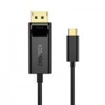 Огляд Кабель мультимедійний USB-C to DisplayPort 1.8m 4K 60Hz Choetech (XCP-1801BK): характеристики, відгуки, ціни.