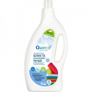 Огляд Гель для прання QuEco для білих та кольорових речей 1.5 л (5905279079731): характеристики, відгуки, ціни.