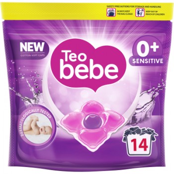 Капсули для прання Teo bebe Cotton Soft Сaps Sensitive 14 шт. (3800024045783)