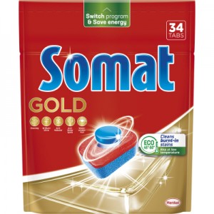 Огляд Таблетки для посудомийних машин Somat Gold 34 шт. (9000101577105): характеристики, відгуки, ціни.