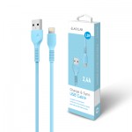 Огляд Дата кабель USB 2.0 AM to Lightning 1.2m AL-CBCOLOR-L1BL Blue ACCLAB (1283126518188): характеристики, відгуки, ціни.