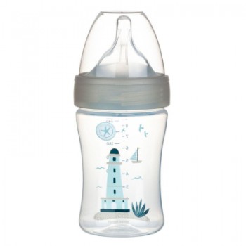 Пляшечка для годування Canpol babies Haberman РР антиколікова Маяк 260 мл бежева (1/098_bei)