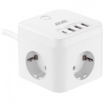 Огляд Мережевий фільтр живлення 2E 3*USB-A, 1*USB-C, 1.5м, white (2E-ADC331WH): характеристики, відгуки, ціни.