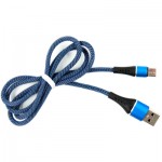 Огляд Дата кабель USB 2.0 AM to Type-C 1.0m blue Dengos (NTK-TC-MT-JEANS): характеристики, відгуки, ціни.