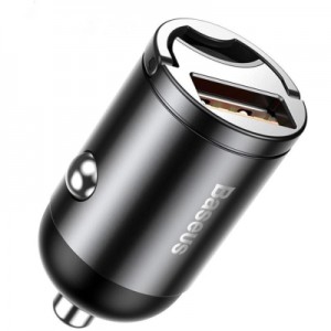 Огляд Зарядний пристрій Baseus Tiny Star Mini Quick Charge Car Charger USB-A Gray (VCHX-A0G): характеристики, відгуки, ціни.