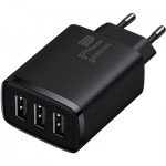 Огляд Зарядний пристрій Baseus Compact Charger 3U Black (CCXJ020101): характеристики, відгуки, ціни.