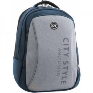Рюкзак шкільний Cool For School 44x32x20 см 28 л Голубо-сірий (CF86588-03)