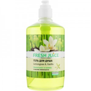Огляд Гель для душу Fresh Juice Lemongrass & Vanilla 750 мл (4823015936135): характеристики, відгуки, ціни.