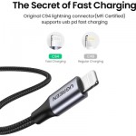 Огляд Дата кабель USB-C to Lightning 1.0m US304 MFI Dark Green Ugreen (US304/80564): характеристики, відгуки, ціни.