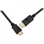 Огляд Кабель мультимедійний DisplayPort to HDMI 1.0m Prologix (PR-DP-HDMI-P-02-30-1m): характеристики, відгуки, ціни.