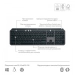 Огляд Клавіатура Logitech MX Keys S Plus Palmrest Wireless UA Graphite (920-011589): характеристики, відгуки, ціни.