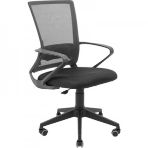 Офісне крісло Richman Робін Пластик Піастра Сітка чорна + сіра (ADD0003072)