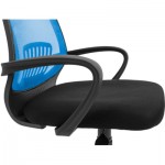 Огляд Офісне крісло Richman Стар Хром Піастра Сітка чорна + синя (ADD0003154): характеристики, відгуки, ціни.
