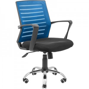 Огляд Офісне крісло Richman Флеш Ю Хром М-1 (Tilt) Сітка чорна + синя (ADD0003029): характеристики, відгуки, ціни.