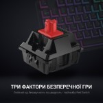 Огляд Клавіатура GamePro MK80R Red Switch RGB USB Black (MK80R): характеристики, відгуки, ціни.