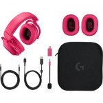 Огляд Навушники Logitech G Pro X 2 Lightspeed Wireless Magenta (981-001275): характеристики, відгуки, ціни.