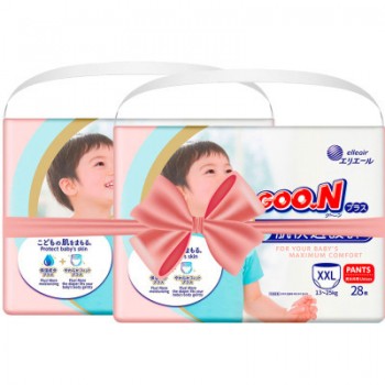 Підгузки GOO.N Plus для дітей 13-25 кг розмір XXL унісекс 56 шт (21000634-2)