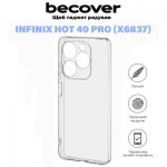 Огляд Чохол до мобільного телефона BeCover Infinix Hot 40 Pro (X6837) Transparancy (711153): характеристики, відгуки, ціни.