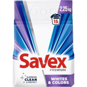 Пральний порошок Savex Premium Whites & Colors 2.25 кг (3800024047879)