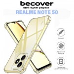 Огляд Чохол до мобільного телефона BeCover Anti-Shock Realme Note 50 Clear (711173): характеристики, відгуки, ціни.
