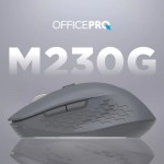 Огляд Мишка OfficePro M230G Silent Click Wireless/Bluetooth Gray (M230G): характеристики, відгуки, ціни.