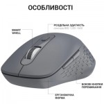 Огляд Мишка OfficePro M230G Silent Click Wireless/Bluetooth Gray (M230G): характеристики, відгуки, ціни.