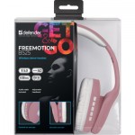 Огляд Навушники Defender FreeMotion B525 Bluetooth Pink-White (63528): характеристики, відгуки, ціни.