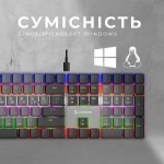 Огляд Клавіатура GamePro MK145R Red Swich Low Profile USB Dark Gray (MK145R): характеристики, відгуки, ціни.