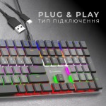 Огляд Клавіатура GamePro MK145R Red Swich Low Profile USB Dark Gray (MK145R): характеристики, відгуки, ціни.