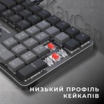 Огляд Клавіатура GamePro MK145R Red Swich Low Profile USB Dark Gray (MK145R): характеристики, відгуки, ціни.