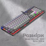 Огляд Клавіатура GamePro MK145R Red Swich Low Profile USB Dark Gray (MK145R): характеристики, відгуки, ціни.