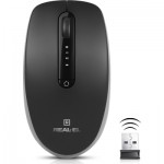 Огляд Мишка REAL-EL RM-455W Wireless/Bluetooth Black/Gray (EL123200047): характеристики, відгуки, ціни.